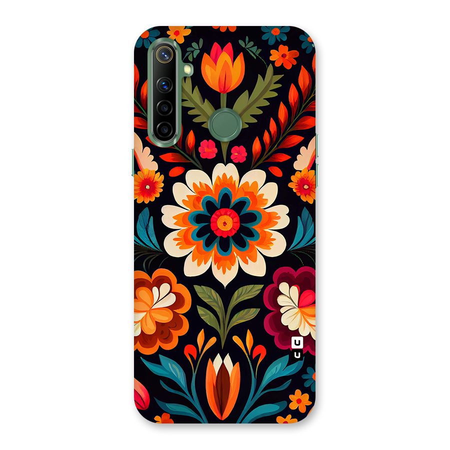 Colorful Mexican Floral Pattern Back Case for Realme Narzo 10