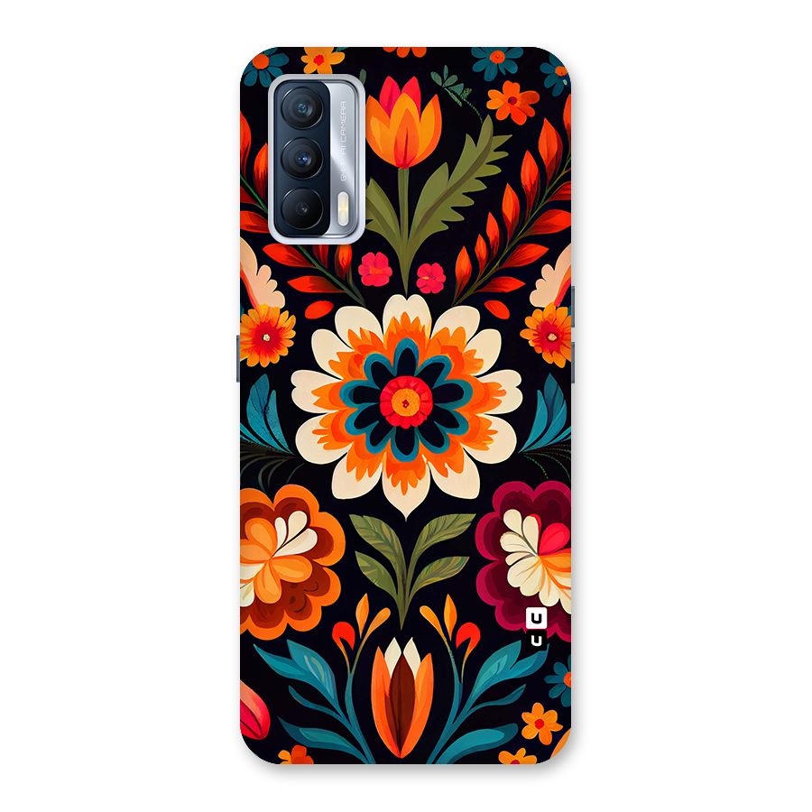 Colorful Mexican Floral Pattern Back Case for Realme X7