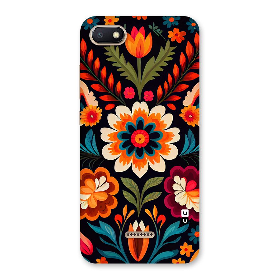 Colorful Mexican Floral Pattern Back Case for Redmi 6A