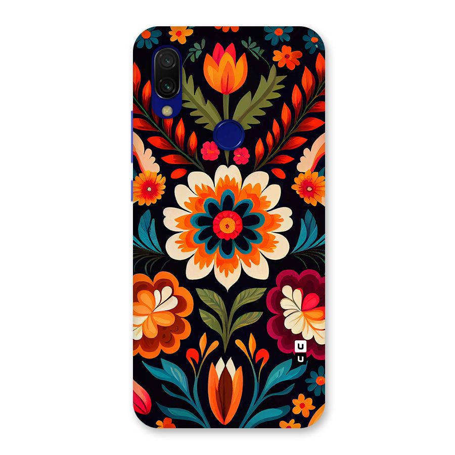 Colorful Mexican Floral Pattern Back Case for Redmi 7