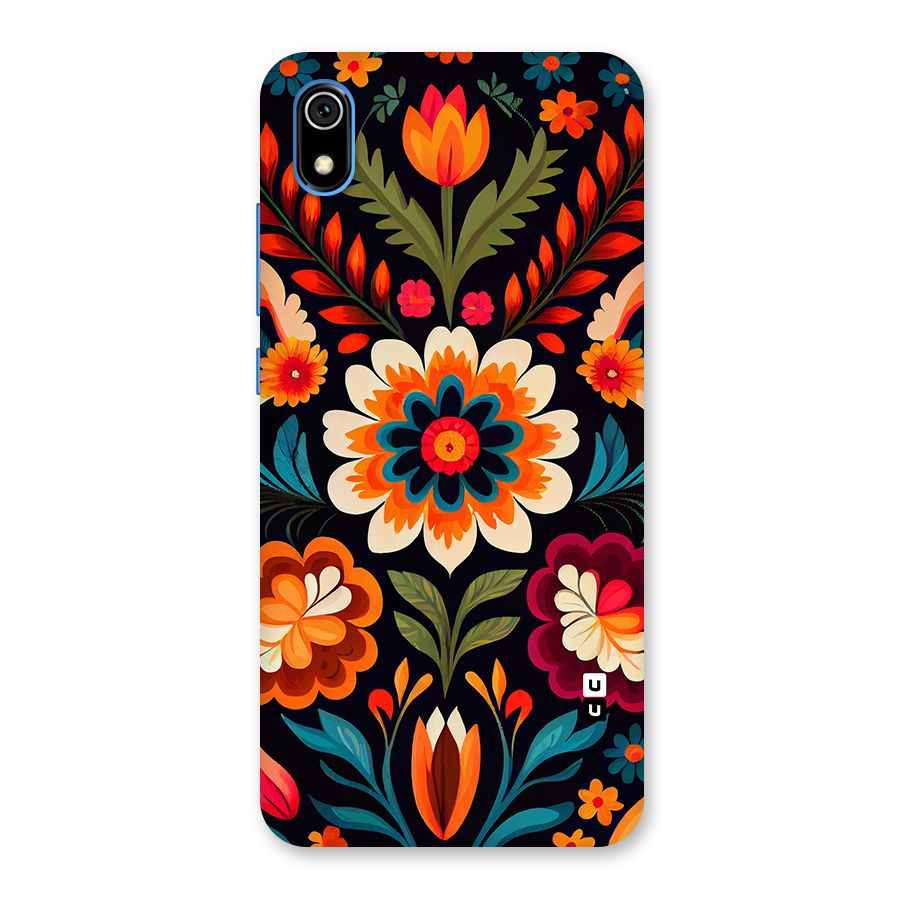Colorful Mexican Floral Pattern Back Case for Redmi 7A