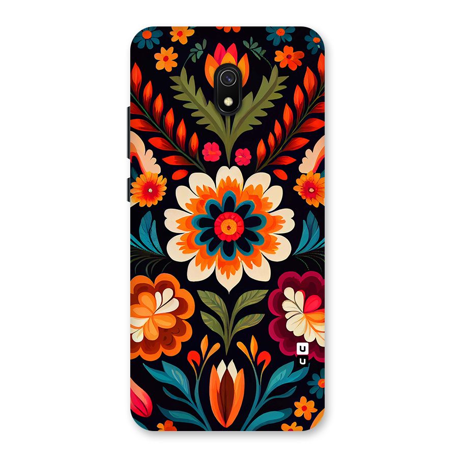 Colorful Mexican Floral Pattern Back Case for Redmi 8A