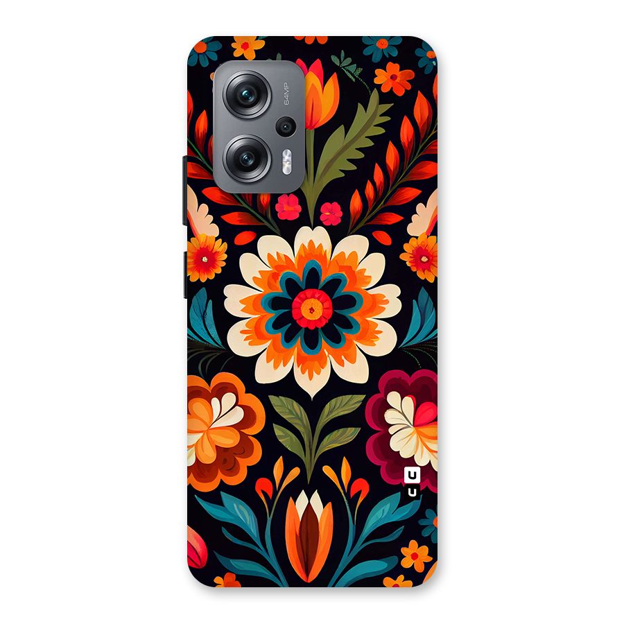 Colorful Mexican Floral Pattern Back Case for Redmi K50i