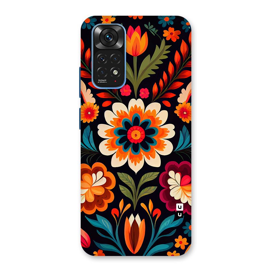 Colorful Mexican Floral Pattern Back Case for Redmi Note 11S