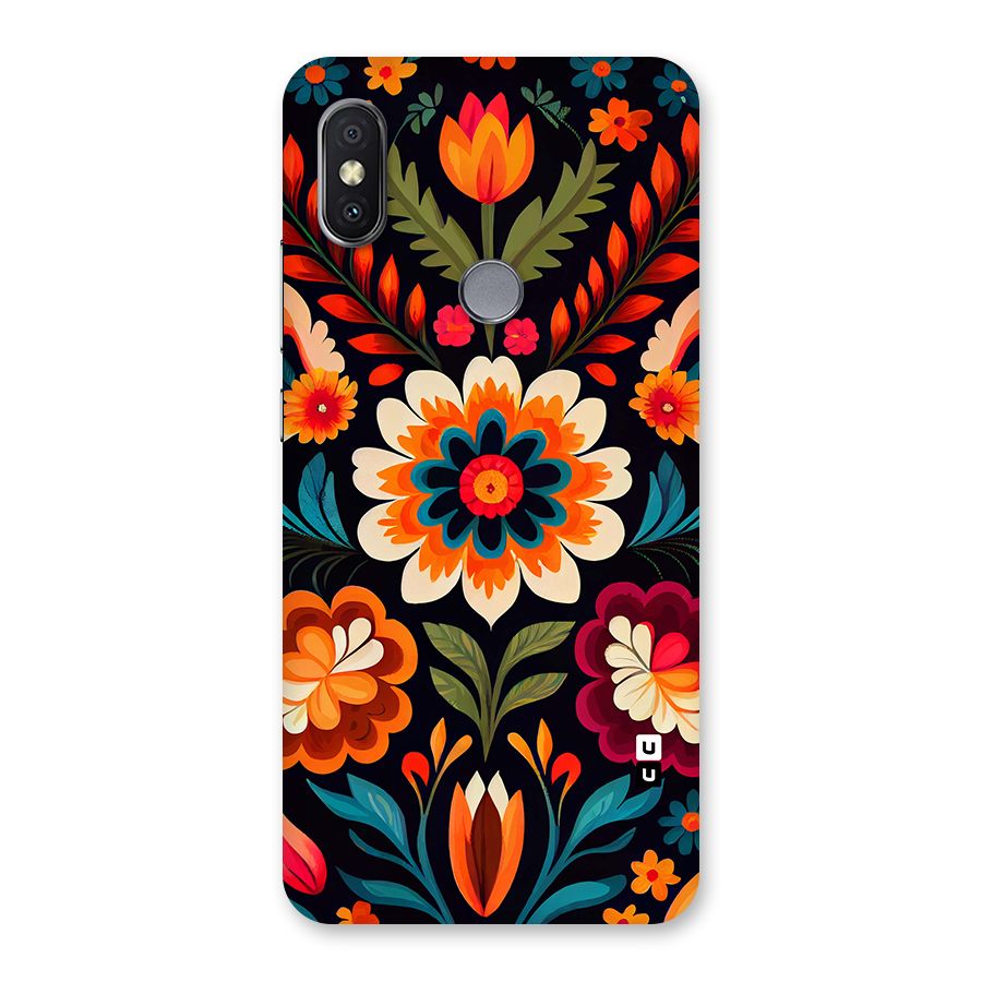Colorful Mexican Floral Pattern Back Case for Redmi Y2
