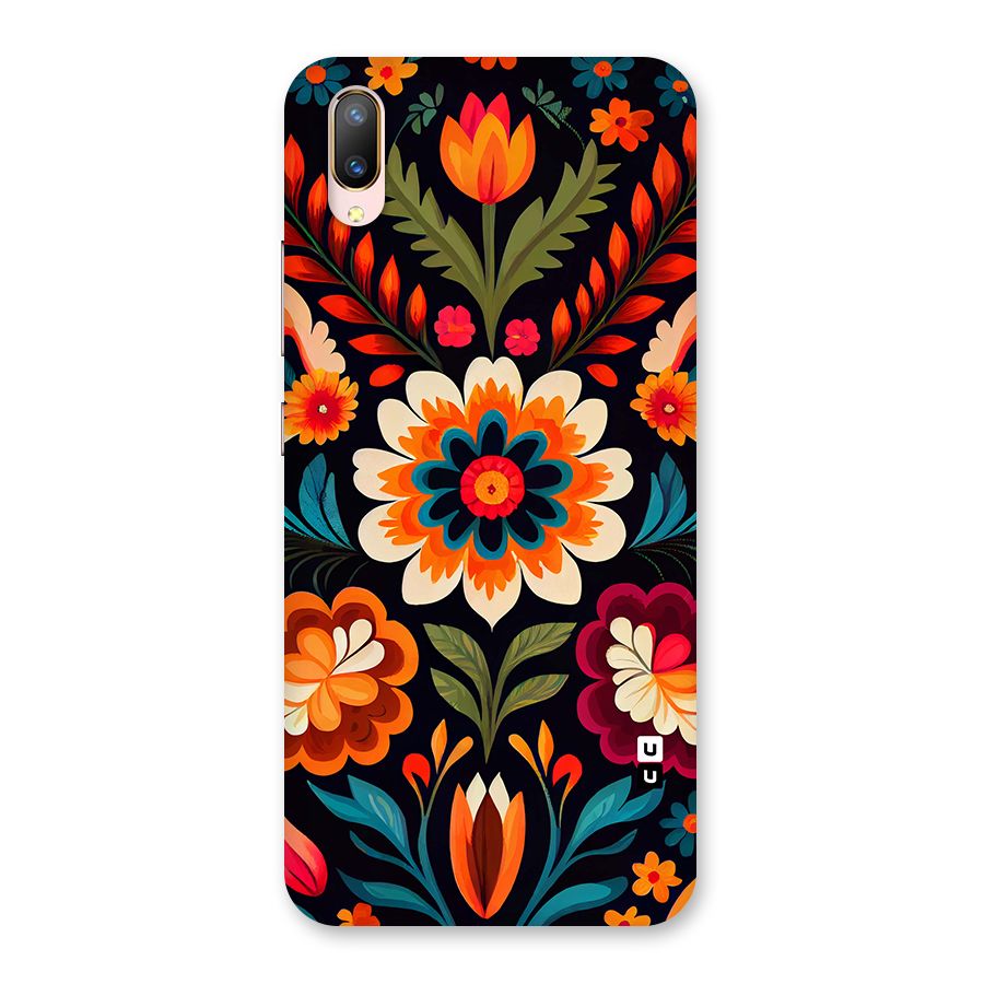 Colorful Mexican Floral Pattern Back Case for Vivo V11 Pro