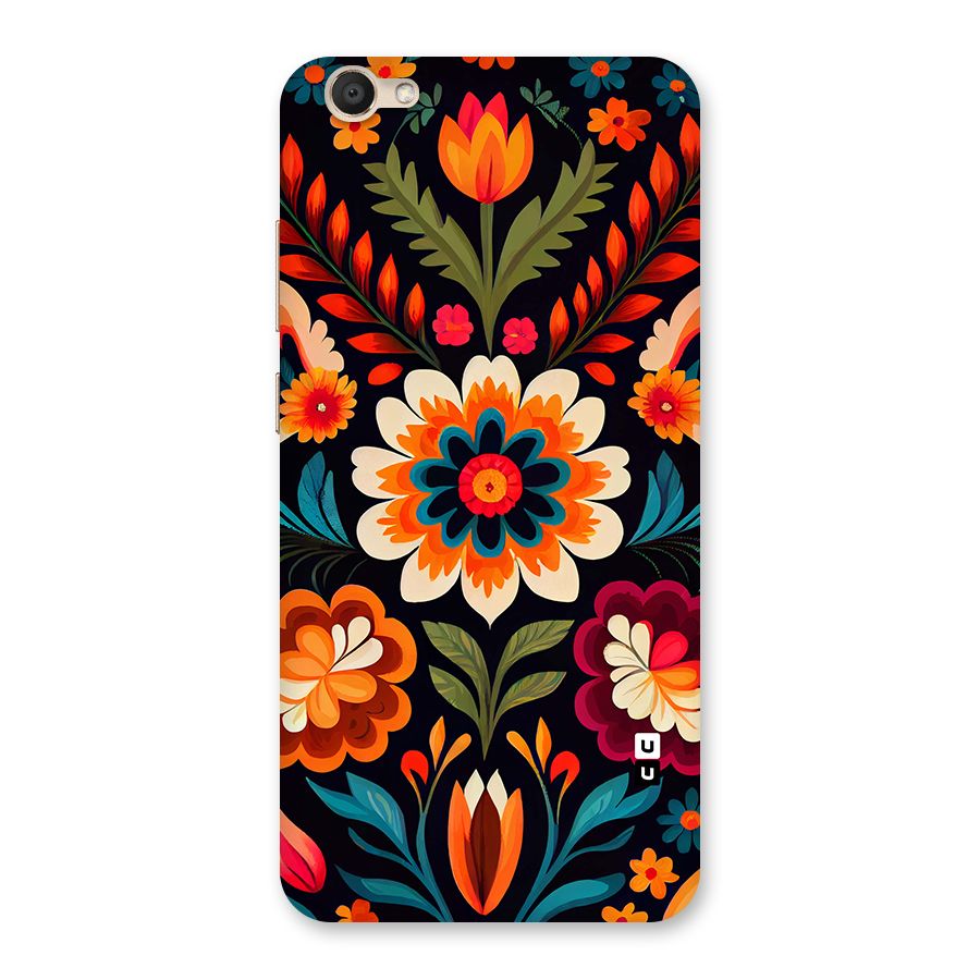 Colorful Mexican Floral Pattern Back Case for Vivo V5