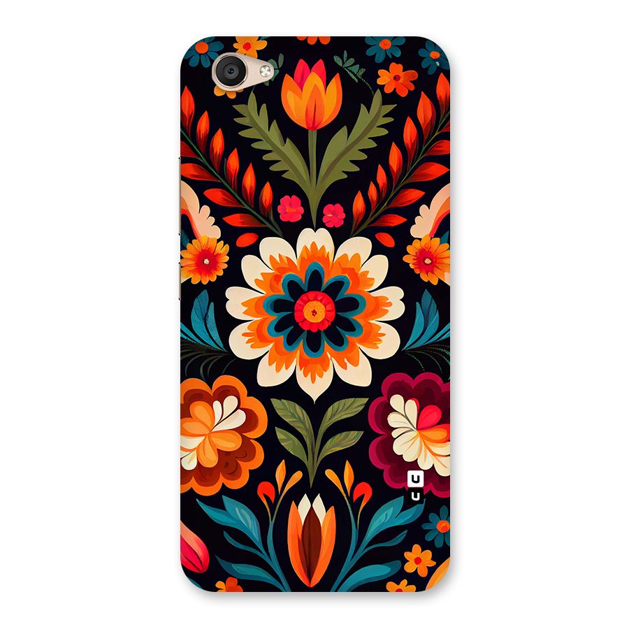Colorful Mexican Floral Pattern Back Case for Vivo V5 Plus