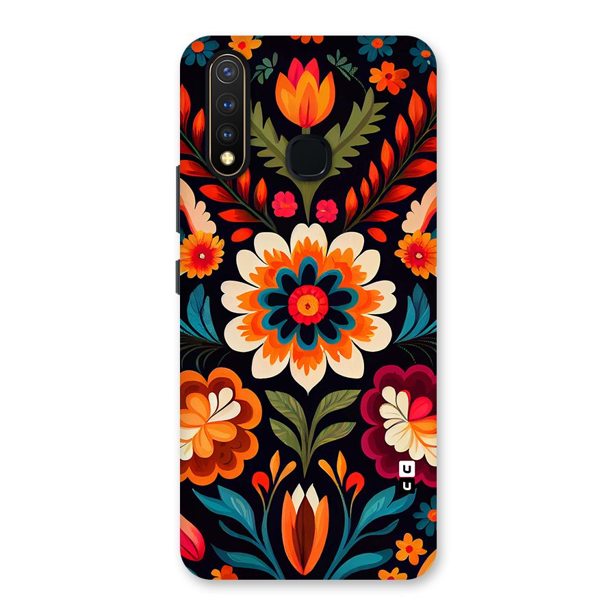 Colorful Mexican Floral Pattern Back Case for Vivo Y19