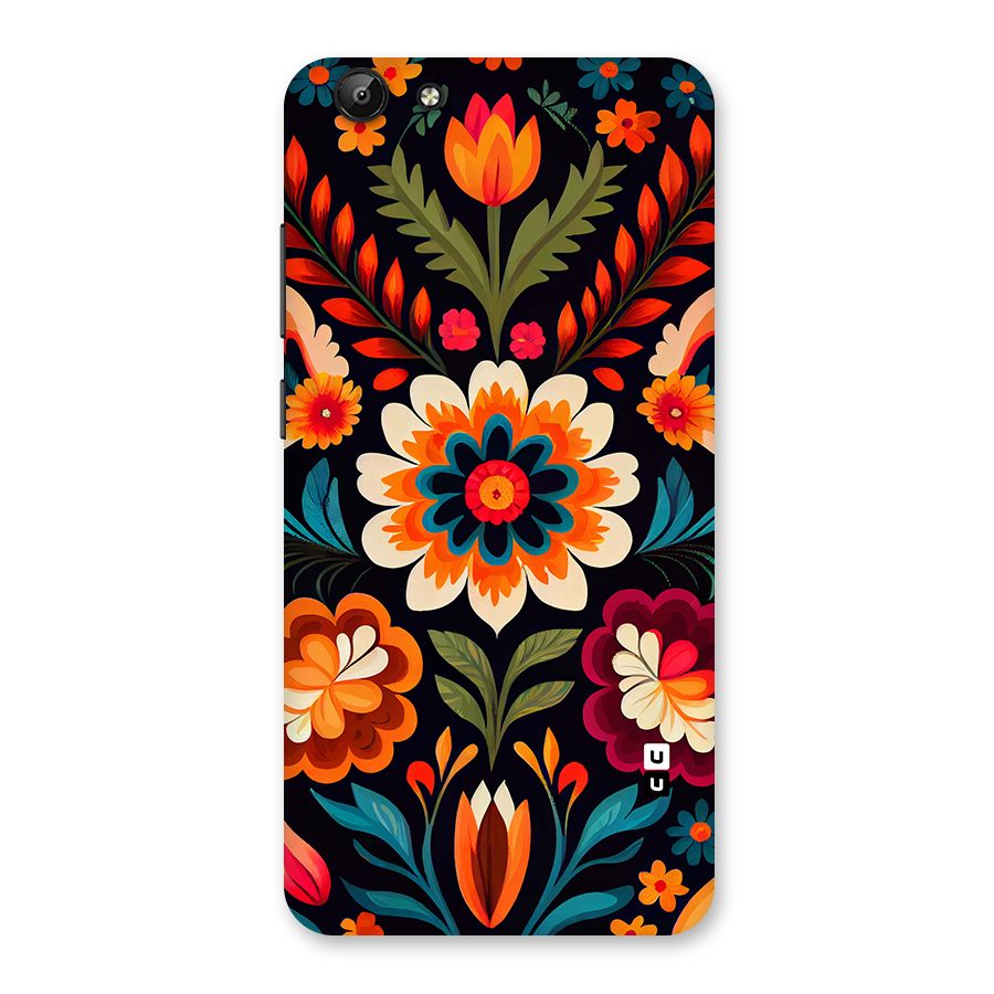 Colorful Mexican Floral Pattern Back Case for Vivo Y69