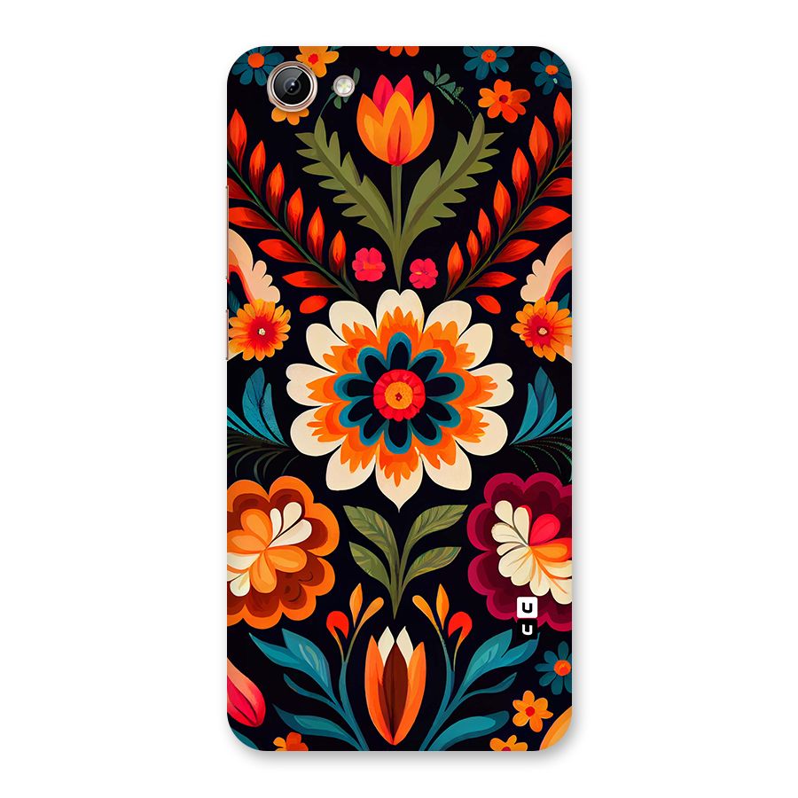 Colorful Mexican Floral Pattern Back Case for Vivo Y71