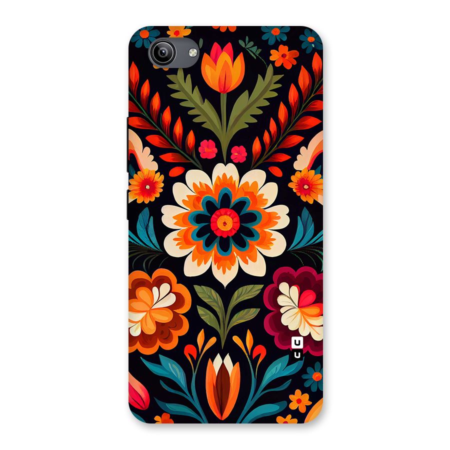 Colorful Mexican Floral Pattern Back Case for Vivo Y81i