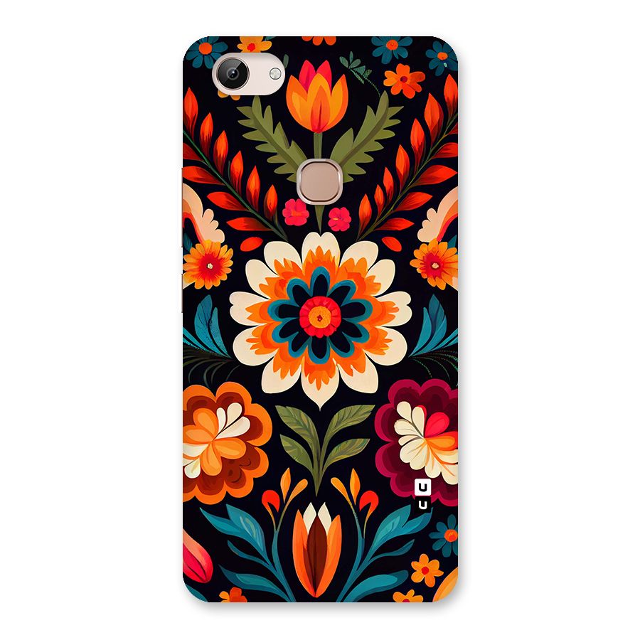 Colorful Mexican Floral Pattern Back Case for Vivo Y83