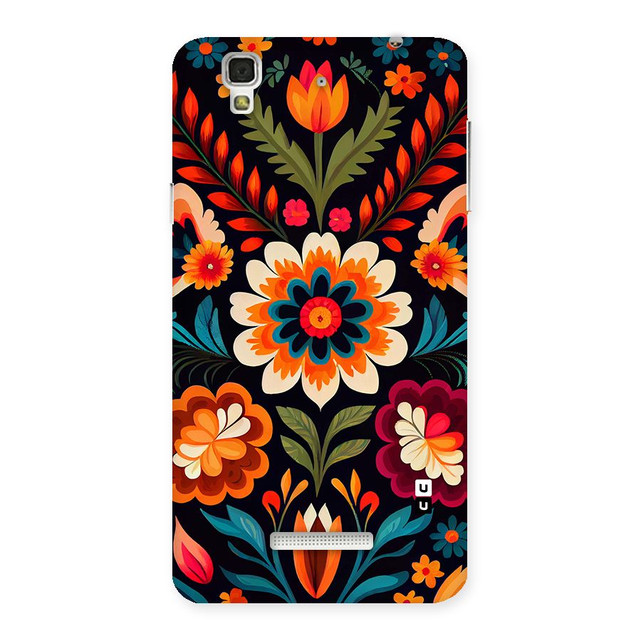 Colorful Mexican Floral Pattern Back Case for YU Yureka Plus