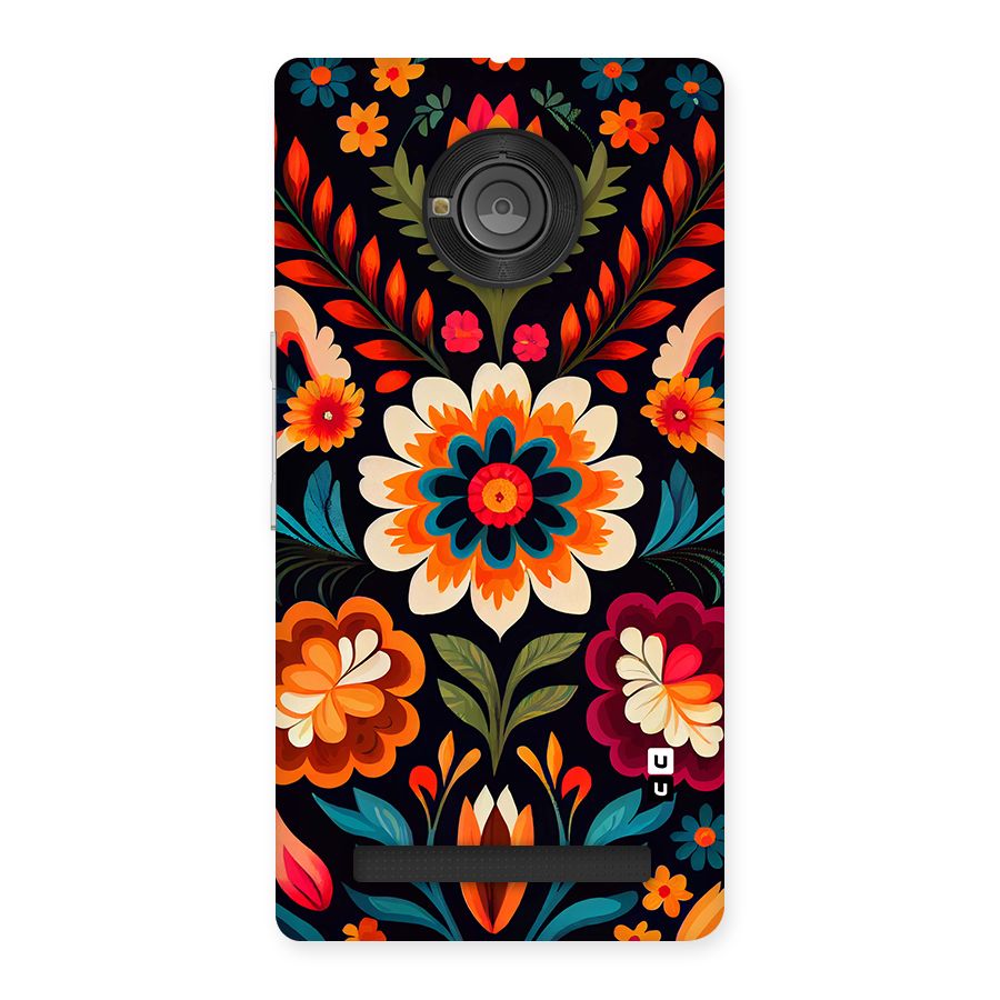 Colorful Mexican Floral Pattern Back Case for Yuphoria