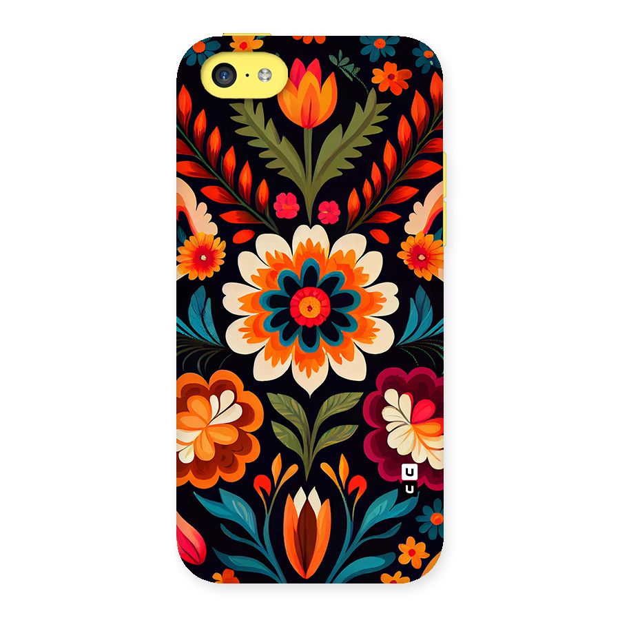 Colorful Mexican Floral Pattern Back Case for iPhone 5C