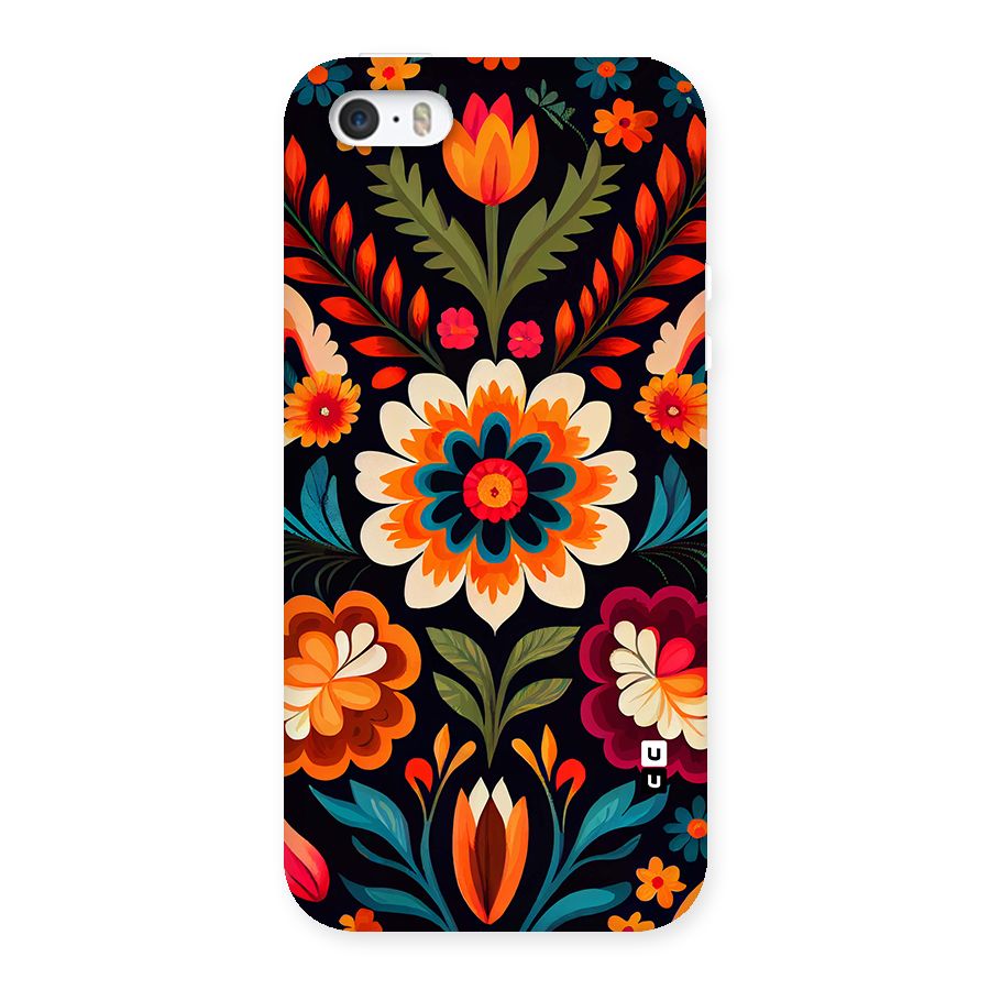 Colorful Mexican Floral Pattern Back Case for iPhone 5 5s