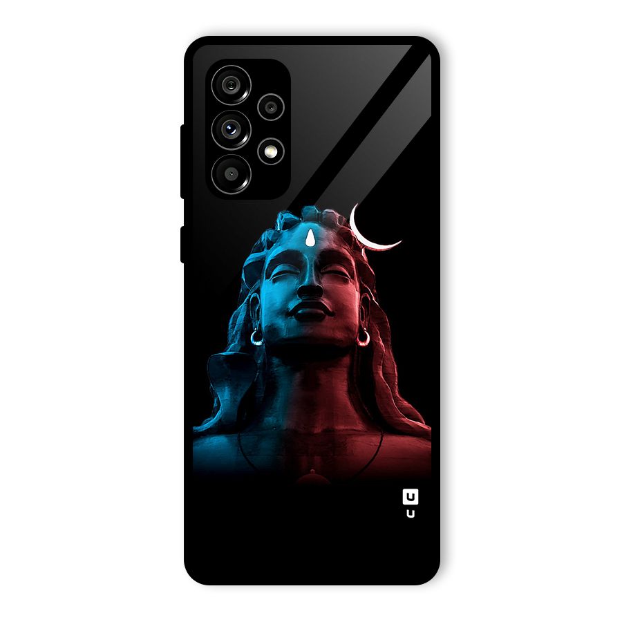 Colorful Shiva Glass Back Case for Galaxy A73 5G