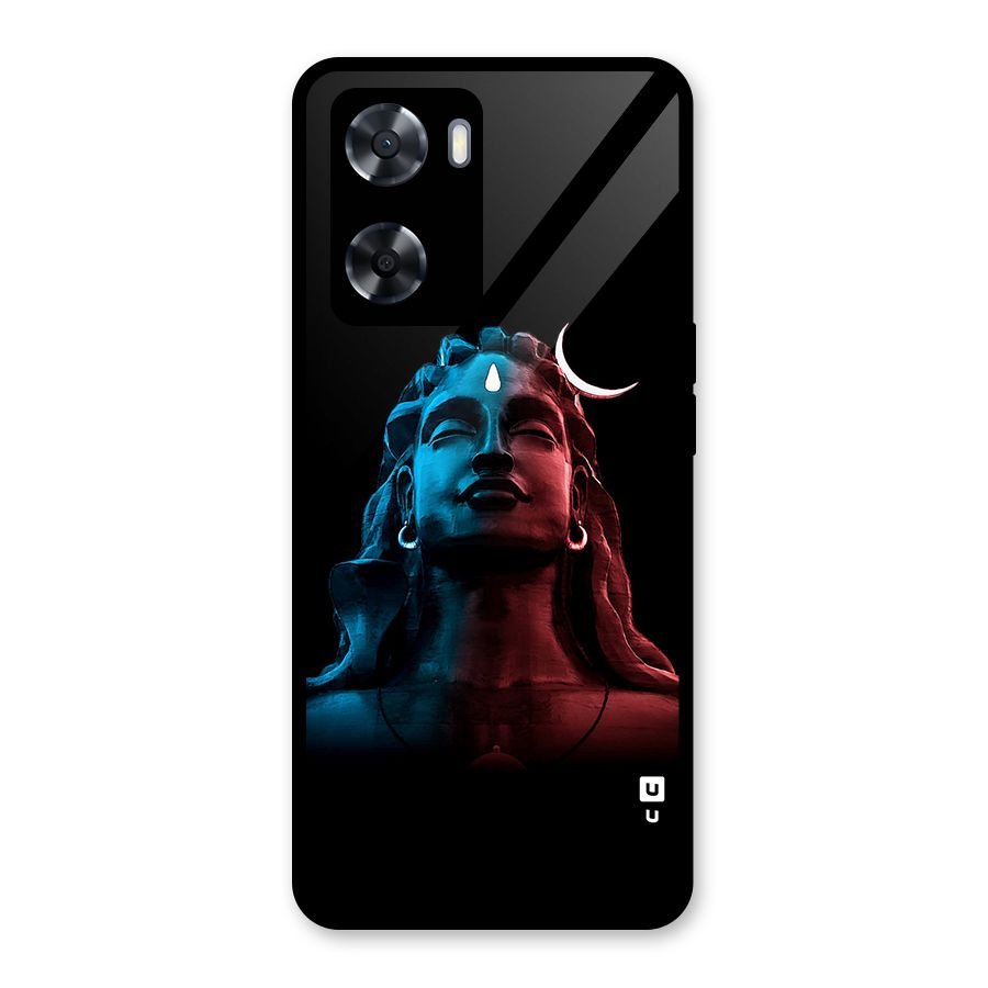 Colorful Shiva Glass Back Case for Oppo A57 2022