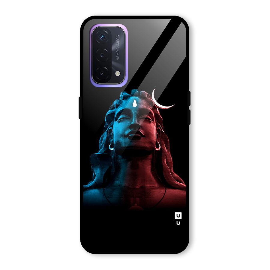 Colorful Shiva Glass Back Case for Oppo A74 5G