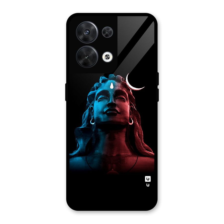 Colorful Shiva Glass Back Case for Oppo Reno8 5G