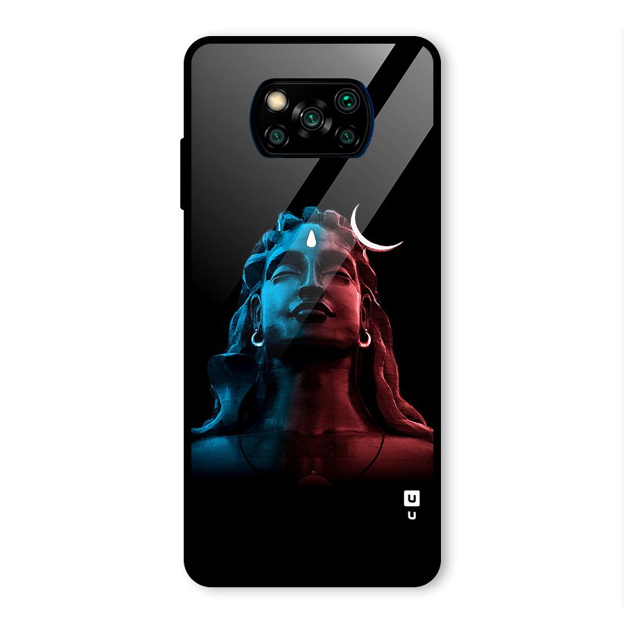 Colorful Shiva Glass Back Case for Poco X3 Pro