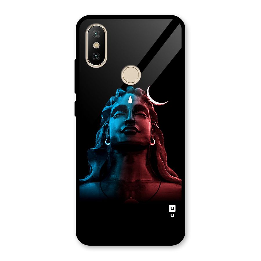 Colorful Shiva Glass Back Case for Redmi A2