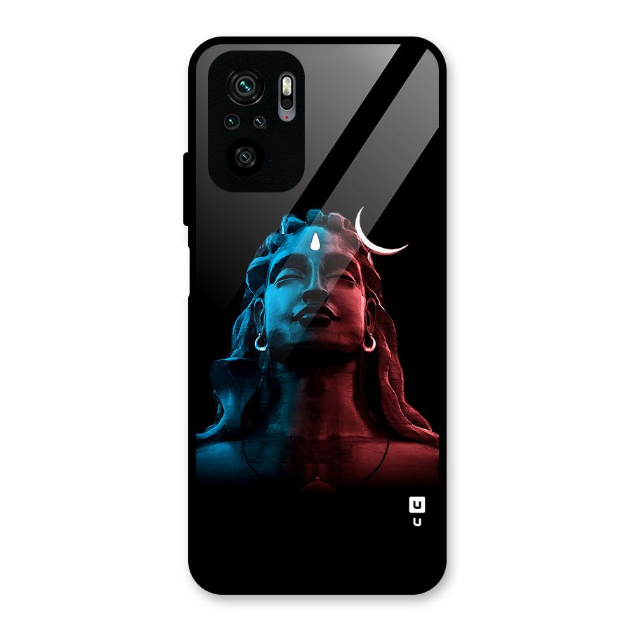 Colorful Shiva Glass Back Case for Redmi Note 10S