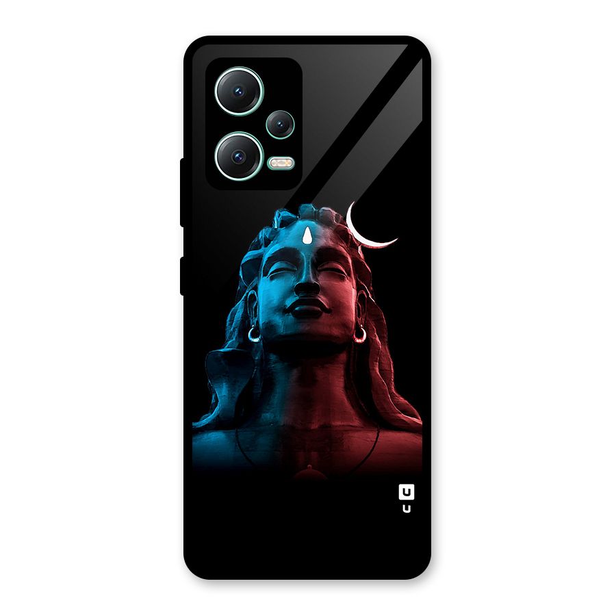 Colorful Shiva Glass Back Case for Redmi Note 12 5G
