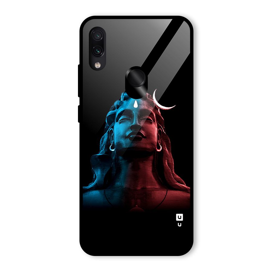 Colorful Shiva Glass Back Case for Redmi Note 7S