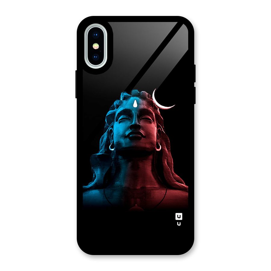 Colorful Shiva Glass Back Case for iPhone X