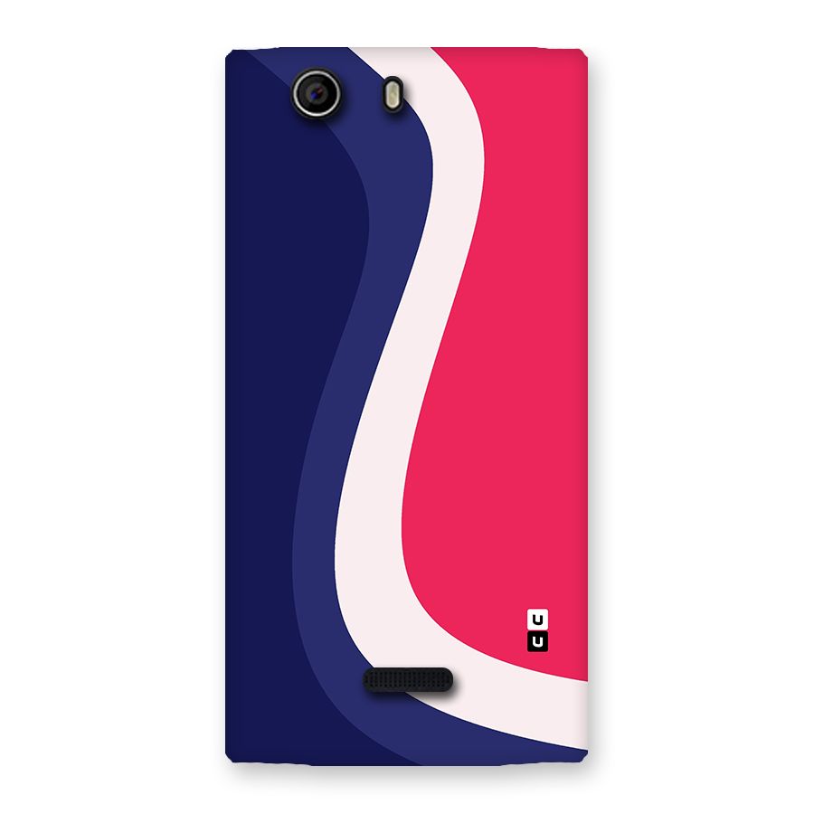 Colorful Wavy Print Back Case for Canvas Nitro 2 E311