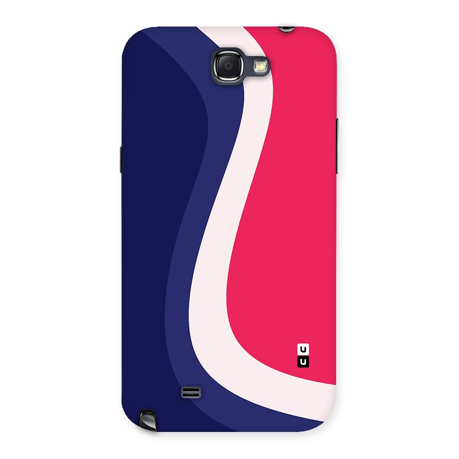 Colorful Wavy Print Back Case for Galaxy Note 2