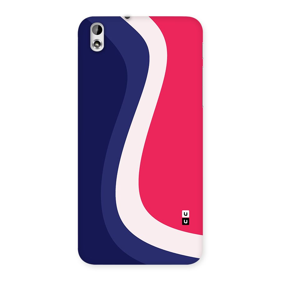 Colorful Wavy Print Back Case for HTC Desire 816s