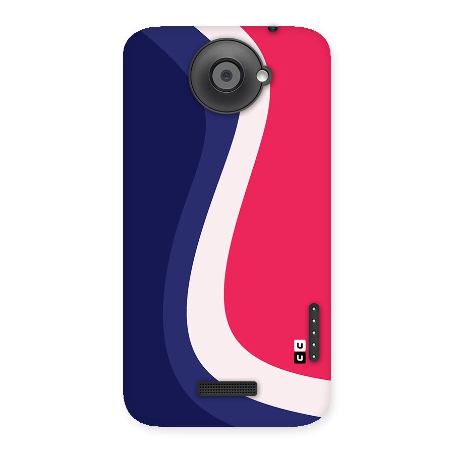 Colorful Wavy Print Back Case for HTC One X