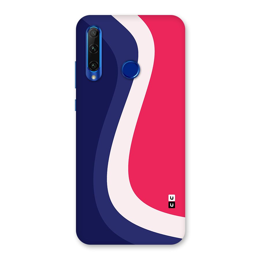 Colorful Wavy Print Back Case for Honor 20i