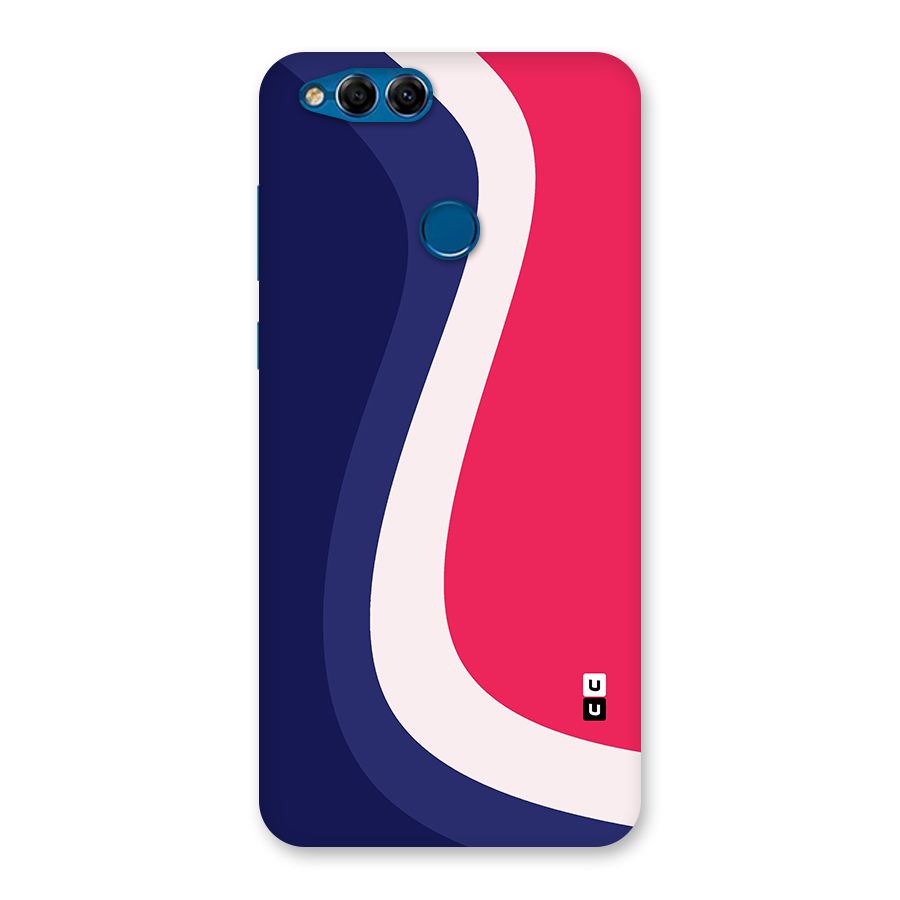 Colorful Wavy Print Back Case for Honor 7X