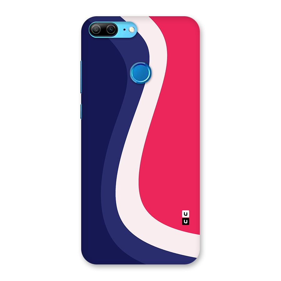 Colorful Wavy Print Back Case for Honor 9 Lite