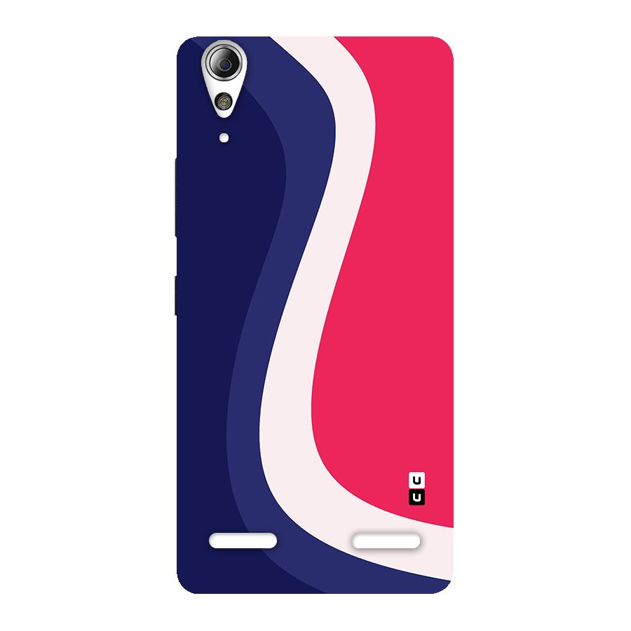 Colorful Wavy Print Back Case for Lenovo A6000 Plus