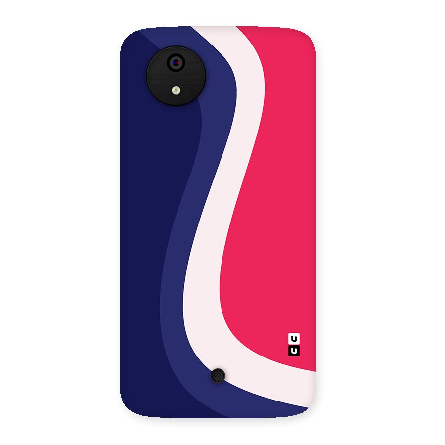 Colorful Wavy Print Back Case for Micromax Canvas A1