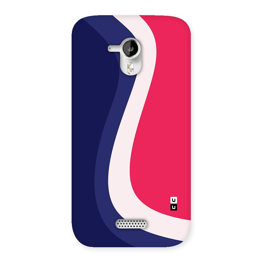 Colorful Wavy Print Back Case for Micromax Canvas HD A116