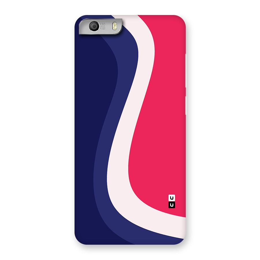 Colorful Wavy Print Back Case for Micromax Canvas Knight 2