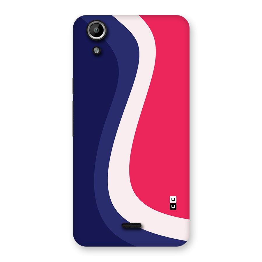 Colorful Wavy Print Back Case for Micromax Canvas Selfie Lens Q345