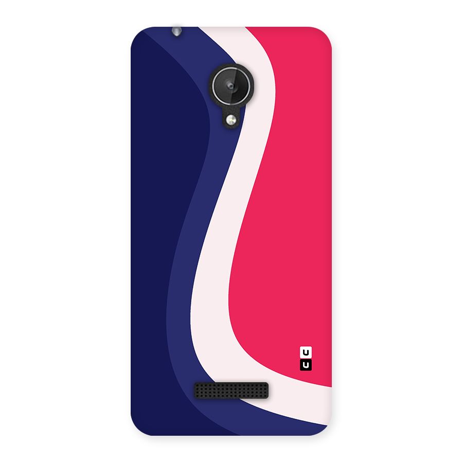 Colorful Wavy Print Back Case for Micromax Canvas Spark Q380