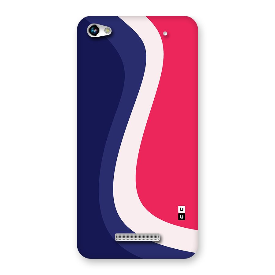 Colorful Wavy Print Back Case for Micromax Hue 2