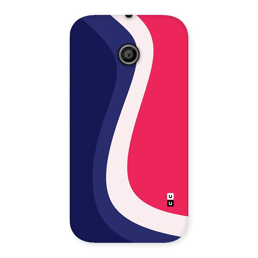 Colorful Wavy Print Back Case for Moto E