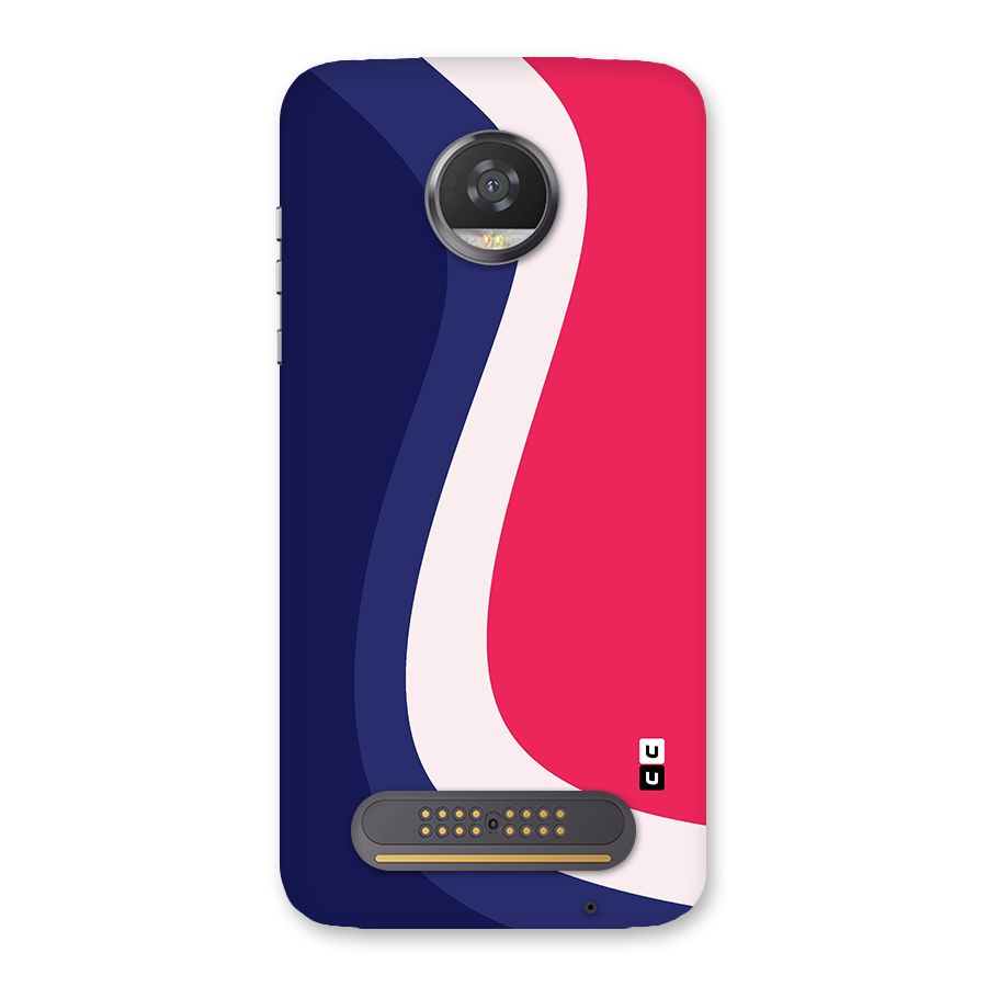 Colorful Wavy Print Back Case for Moto Z2 Play