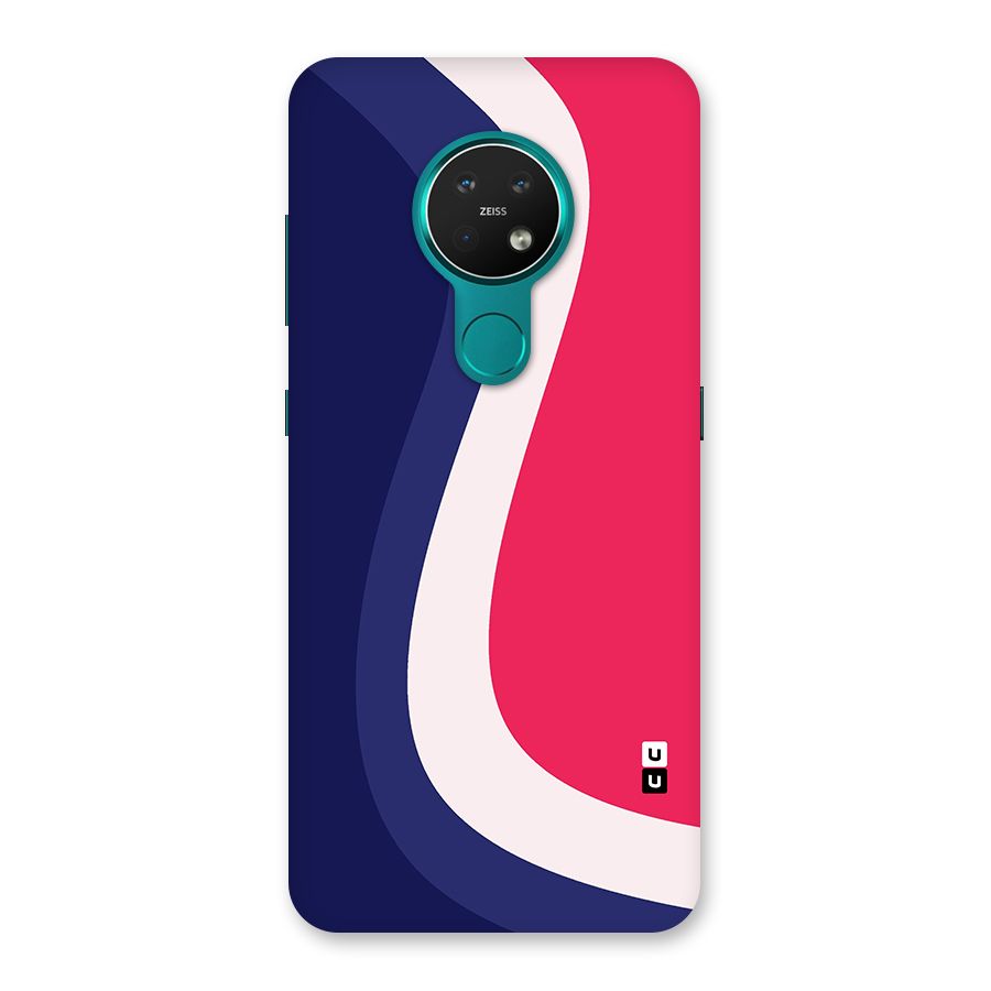 Colorful Wavy Print Back Case for Nokia 7.2