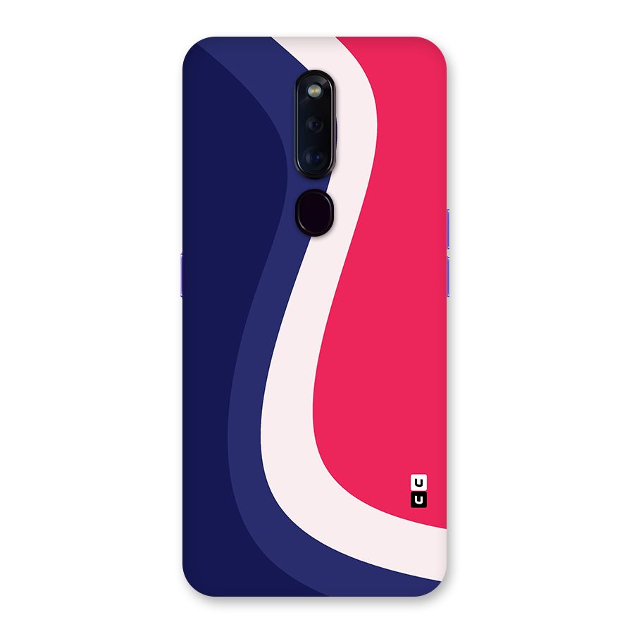 Colorful Wavy Print Back Case for Oppo F11 Pro