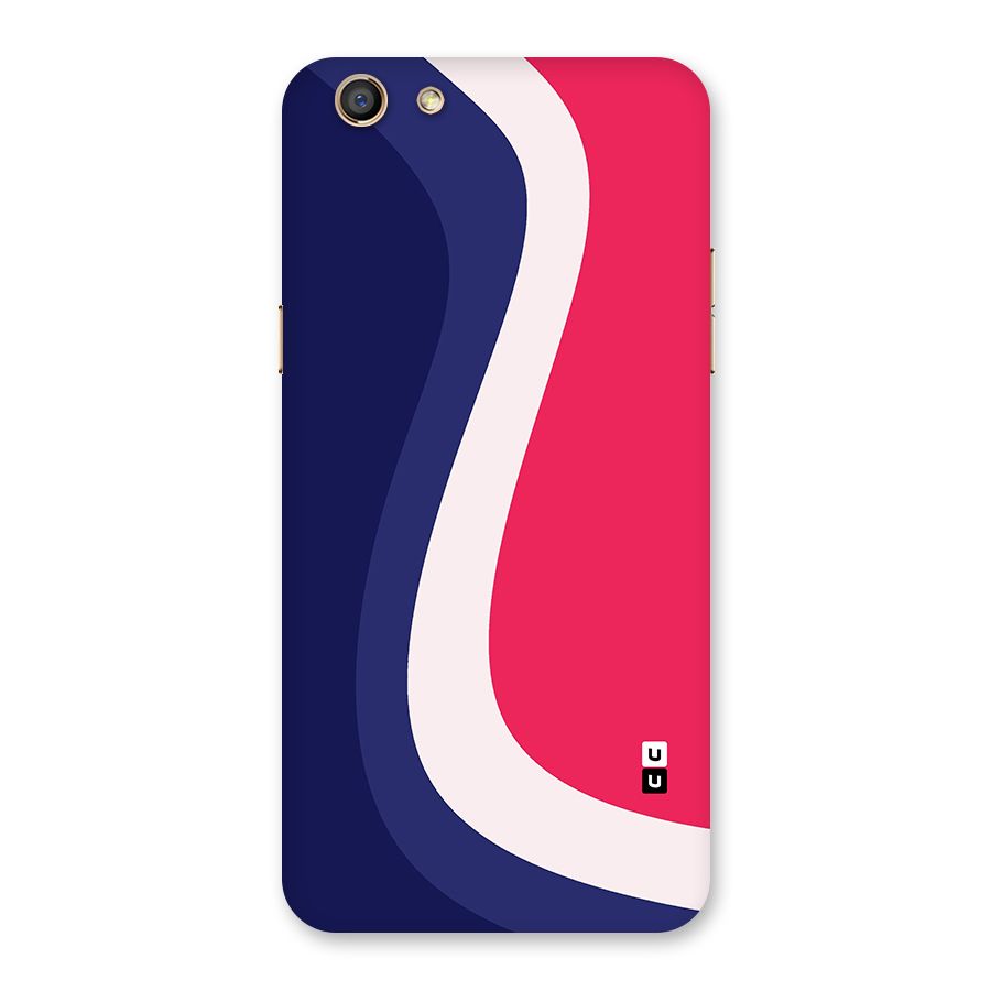 Colorful Wavy Print Back Case for Oppo F3